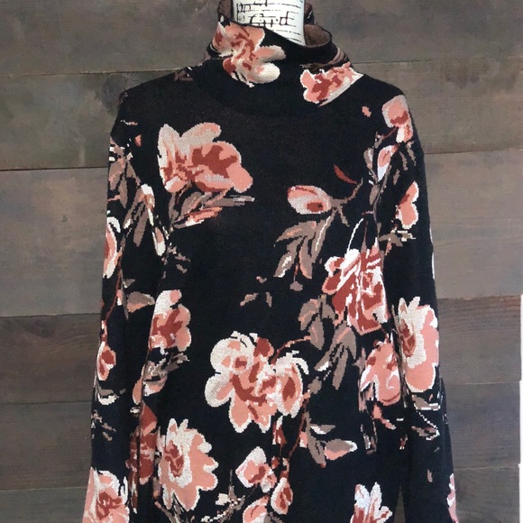 Mock Turtle Neck Sheath Sweater or Mini Dress - Picture 1 of 2